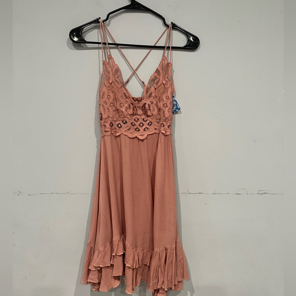 ❤️NWT Free People Adella dusty pink dress - Picture 7 of 8